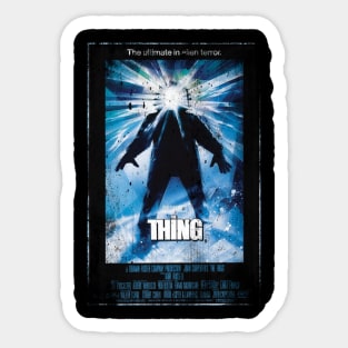 The Thing movie poster Sticker